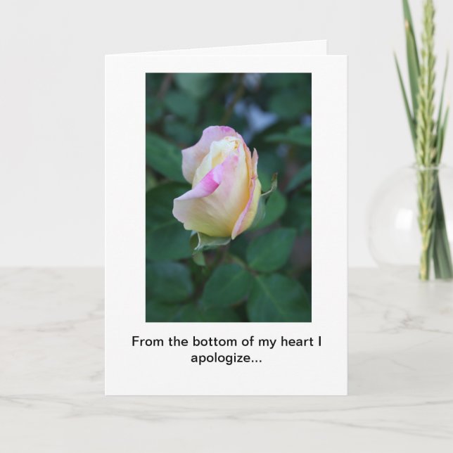 Apology for Inconsideration Greeting Card (Front)