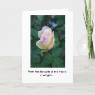 Apology for Inconsideration Greeting Card