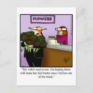 Apology Marriage Humour Postcard