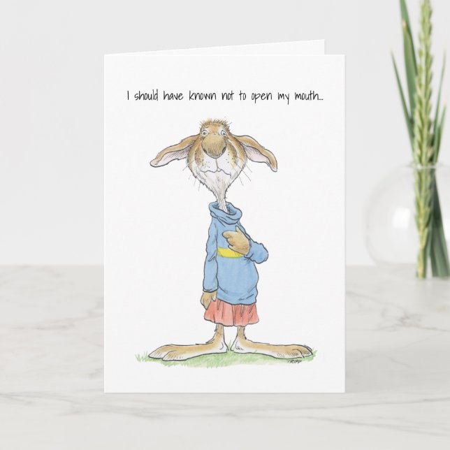 Apology Rabbit card (Front)