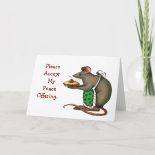 Apology: Sorry: Peace Offering: Mrs. Rat: Art Card
