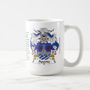 Aponte, the Origin, the Meaning and the Crest Coffee Mug