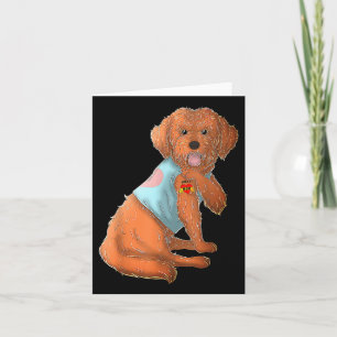 Apoo I Love Mum Tattoo Dog Shirt Funny Mothers Day Card