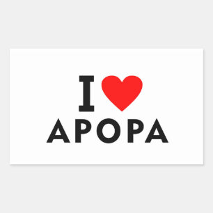 Apopa El Salvador love city heart like travel Rectangular Sticker