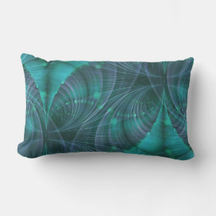 Apophysis Fractal Art I - blue Outdoor Cushion