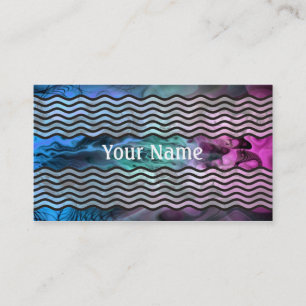 Apophysis Fractal Art II - pink green blue Business Card