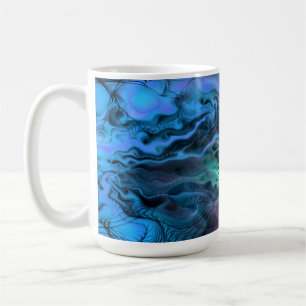Apophysis Fractal Art II - pink green blue Coffee Mug