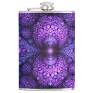 Apophysis Fractal - Atoms Fusion Hip Flask