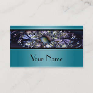 Apophysis Fractal blue rectangles + your Text Business Card