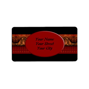 Apophysis Fractal Border ART - antique red Label