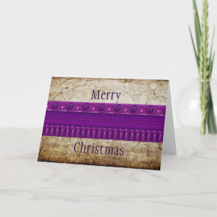 Apophysis Fractal Border ART - pink violet Holiday Card