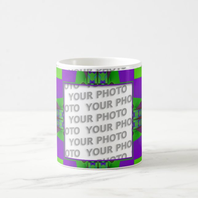 Apophysis fractal decor 3 + your photo coffee mug (Center)