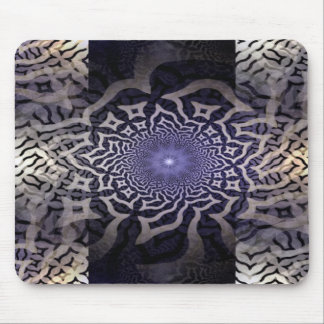 APOPHYSIS fractal decor | black violet Mouse Pad