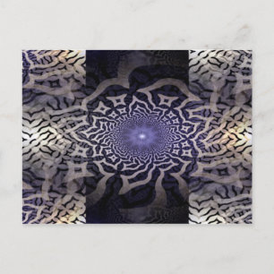 APOPHYSIS fractal decor   black violet Postcard
