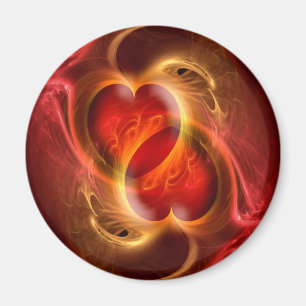 Apophysis Fractal Heart by Heart + your ideas Magnet