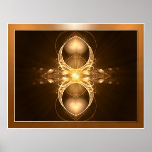 Apophysis Fractal - OPEN YOUR BEAUTY Poster