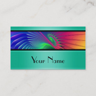 Apophysis Fractal OUTBURST + your text Business Card