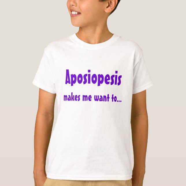Aposiopesis T-Shirt (Front)