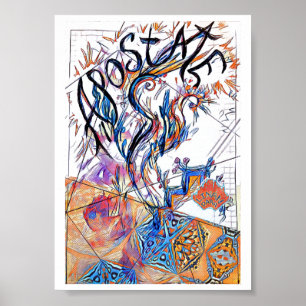 Apostate Colourful Free Doodle Drawing Poster