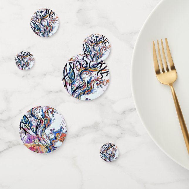 Apostate Colourful Sketch Doodle Drawing Confetti (Group)