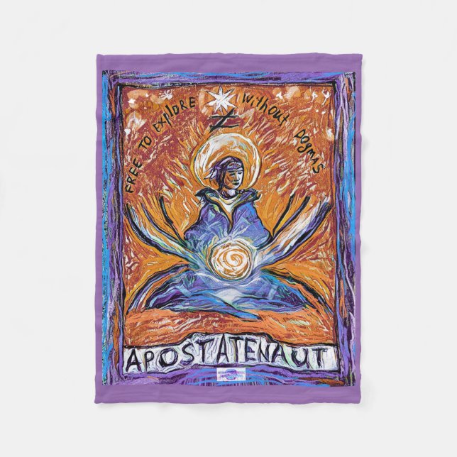 Apostatenaut - explore without dogmas fleece blanket (Front)