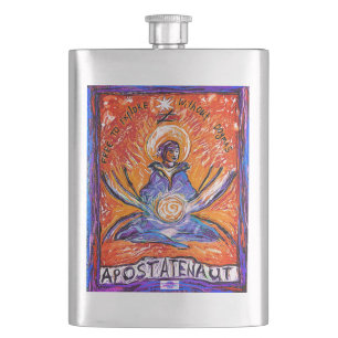 Apostatenaut - explore without dogmas hip flask