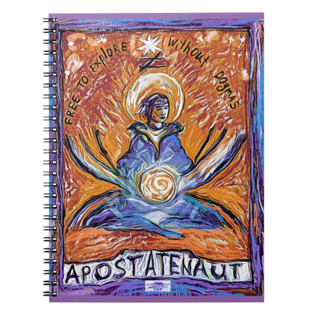 Apostatenaut - explore without dogmas notebook (Front)