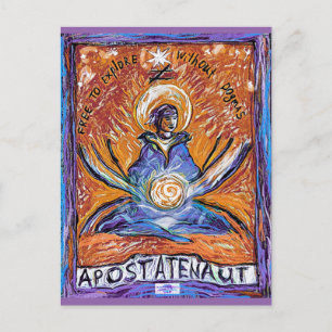 Apostatenaut - explore without dogmas postcard
