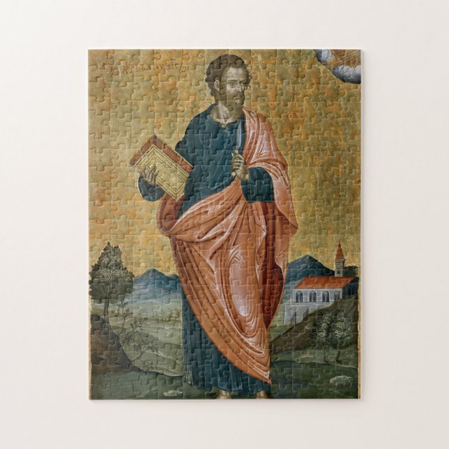 Apostle Bartholomew by Emmanuel Tzanes Jigsaw Puzzle (Vertical)