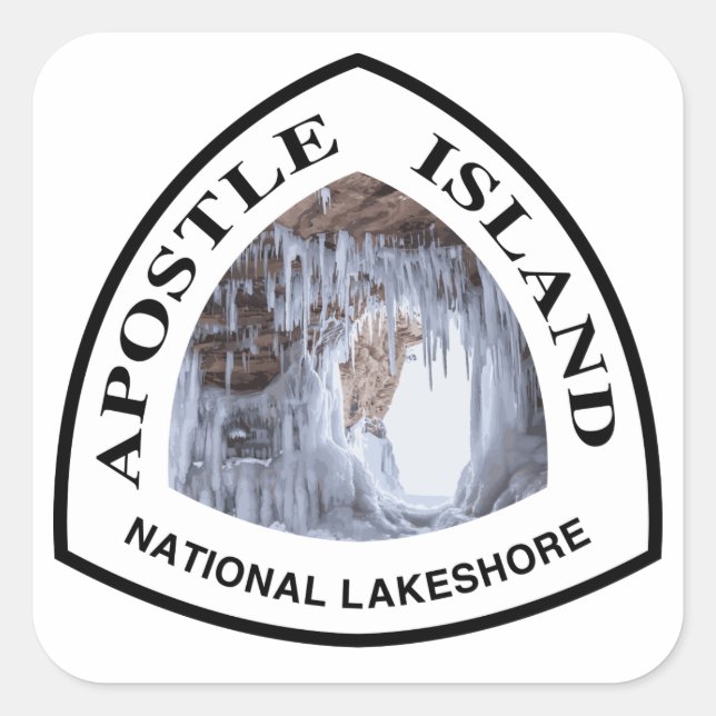 Apostle Island National Lakeshore Square Sticker (Front)