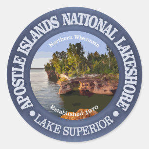 Apostle Islands National Lakeshore Classic Round Sticker