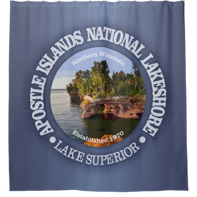 Apostle Islands National Lakeshore Shower Curtain (Front)