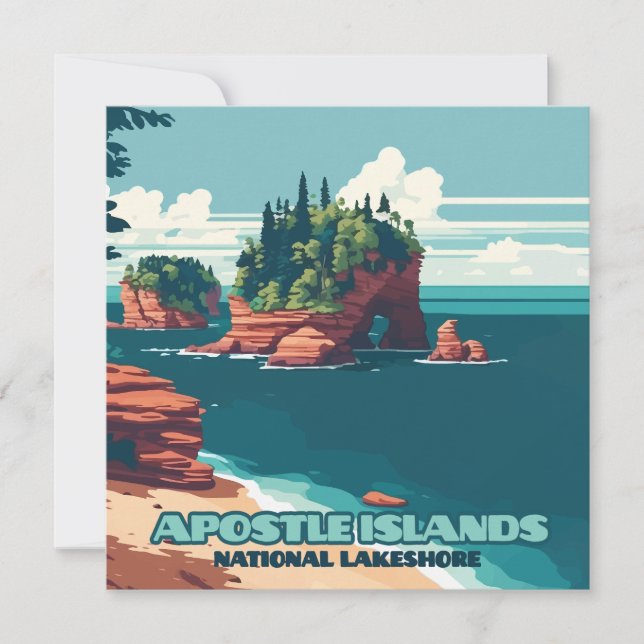Apostle Islands National Lakeshore Wisconsin Retro (Front)