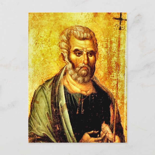 Apostle Peter Icon Orthodox Christian  Postcard (Front)