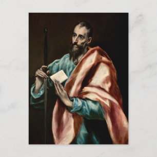 Apostle St. Paul by El Greco Postcard