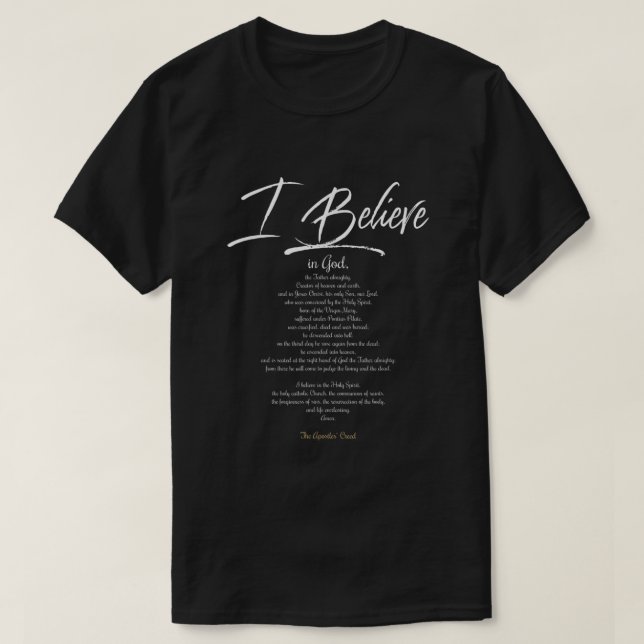 Apostles Creed Shirt1215 T-Shirt (Design Front)