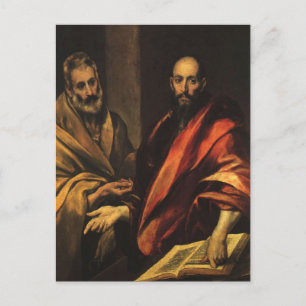 Apostles Peter and Paul by El Greco Postcard