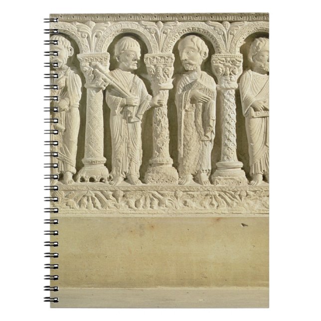 Apostles under Arcades, carved relief, c.1150 (sto Notebook (Front)