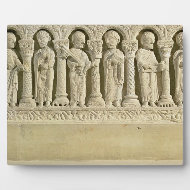 Apostles under Arcades, carved relief, c.1150 (sto Plaque (Front)