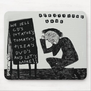 Apostrophe Rage Mouse Pad