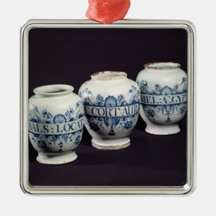 Apothecaries' drug jars, c.1740 metal ornament