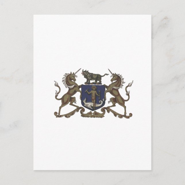 Apothecaries Unicorn Crest Postcard (Front)