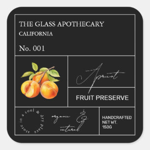 Apothecary Apricot Label