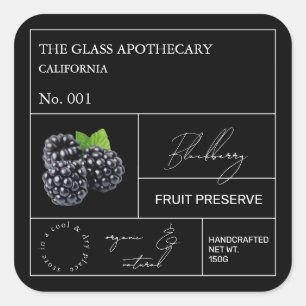 Apothecary Blackberry Label