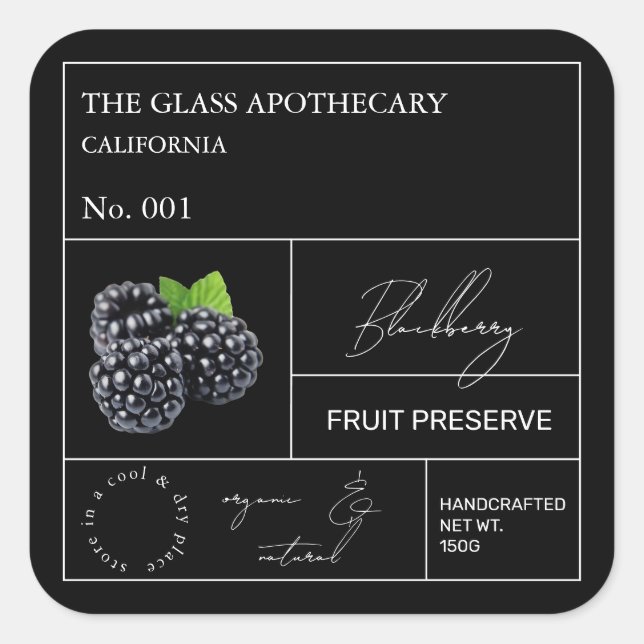 Apothecary Blackberry Label (Front)