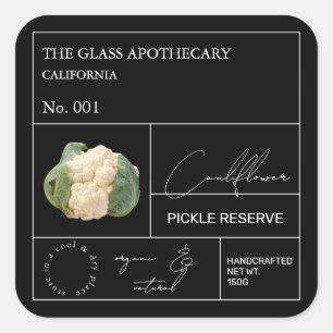 Apothecary Cauliflower Label