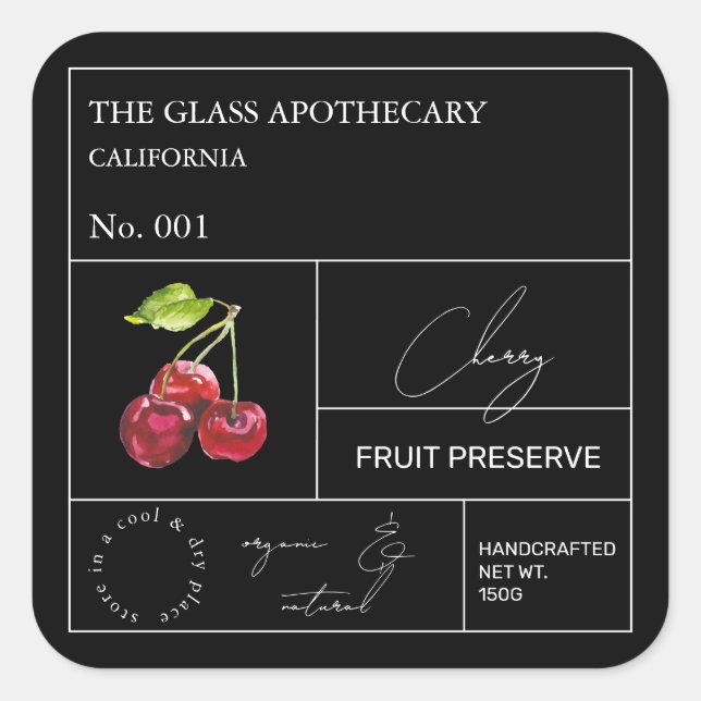 Apothecary Cherry Label (Front)