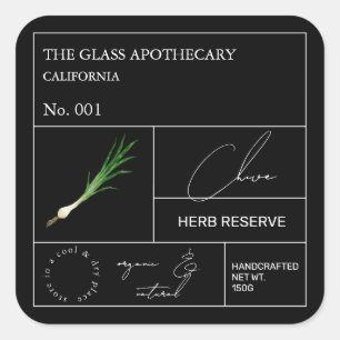 Apothecary Chive Label