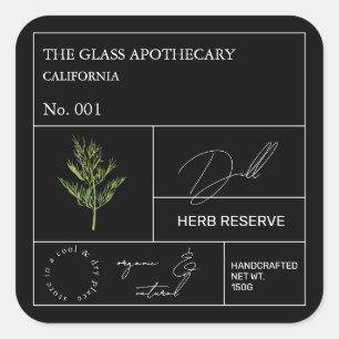 Apothecary Dill Label