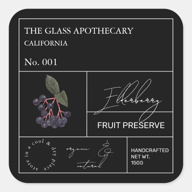 Apothecary Elderberry Label (Front)